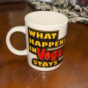 Vegas Themed White Mug